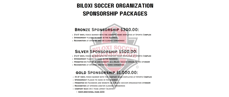 Sponsorship Packages Available
